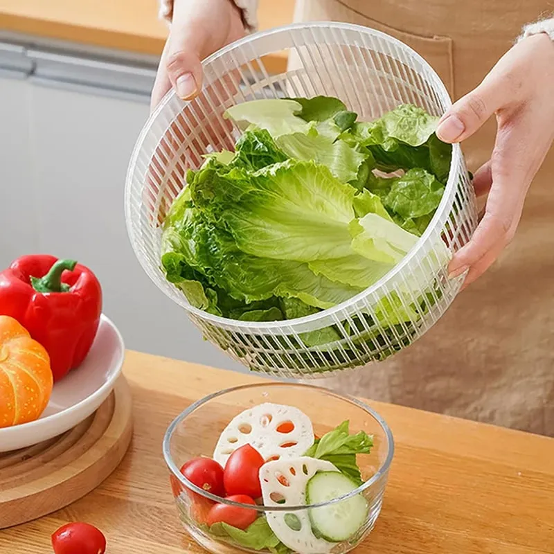 Salada girador secador vegetal frutas cesta de drenagem alimentos desidratador lavagem rápida secagem manual centrífuga cozinha ferramenta do agregado familiar