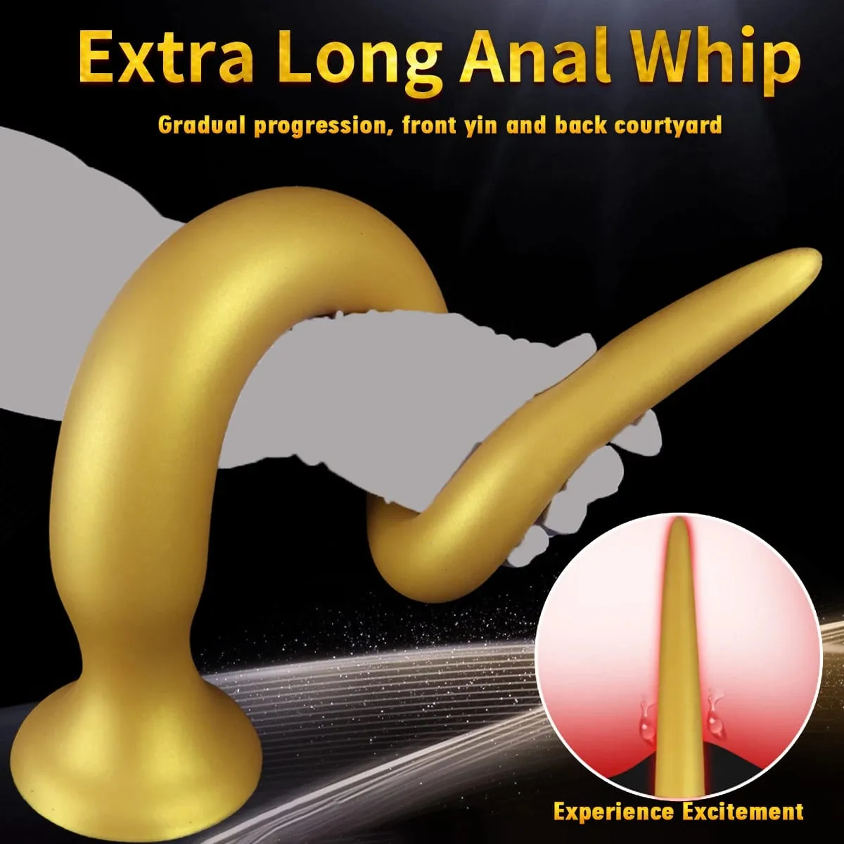 Plugue anal gigante 64cm, super longo, silicone macio, enorme, plugue anal grosso, dilatador de vibrador anal com ventosa, brinquedos sexuais adultos — image 5