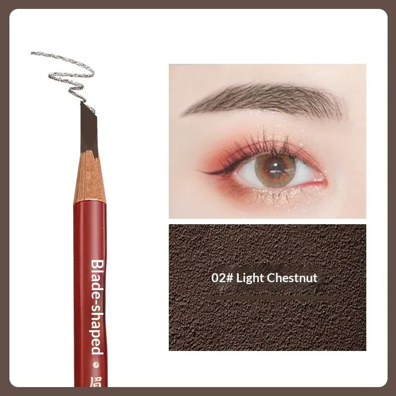 Lápis de sobrancelha de precisão Hard Core - Cria sobrancelhas selvagens naturais com efeito microblading à prova d'água e de longa duração
