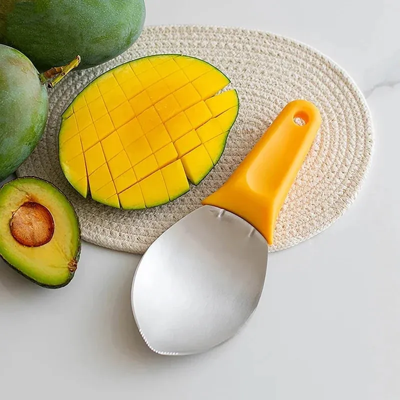 1 pz Mango Affettatrice Taglierina Multifunzionale Frutta Cucchiaio Anguria Coltello Da Taglio Mango DicingTools Mango Dadini Scoop Gadget Da Cucina
