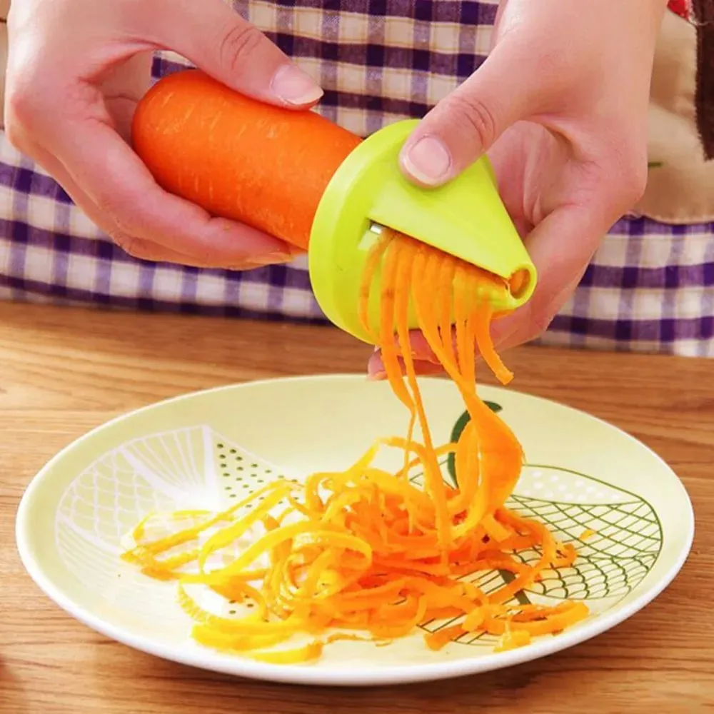 Aksesori Dapur Pencincang Lingkaran Kon Pencincang Kalis Karat Pencincang Rotary Antikarat Penghiris Sayur Plastik Kentang