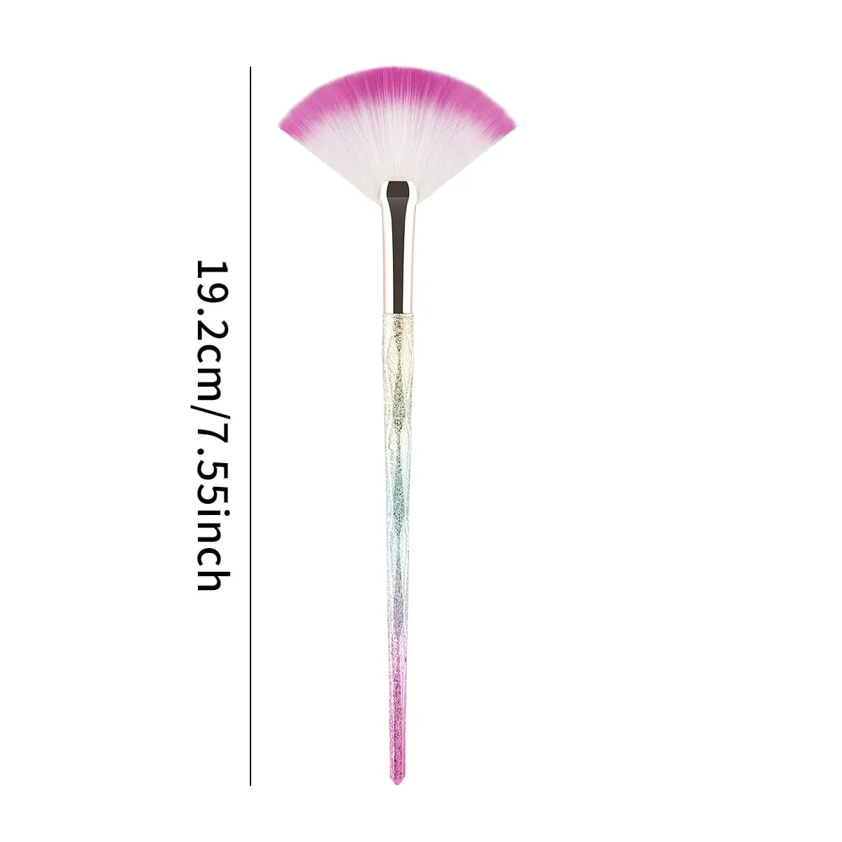 1pcs New Practical Facial Brushes Fan Makeup Brushes Soft Portable Mask Brushes Cosmetic Tools for Ladies Girls Nail Charm Beaut