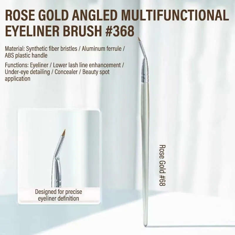 Conjunto de pincéis profissionais para maquiagem de olhos, 7 peças, ângulo dobrado, delineador e corretivo sob os olhos, Aegyo Sal, ferramenta de sombra e rasgo