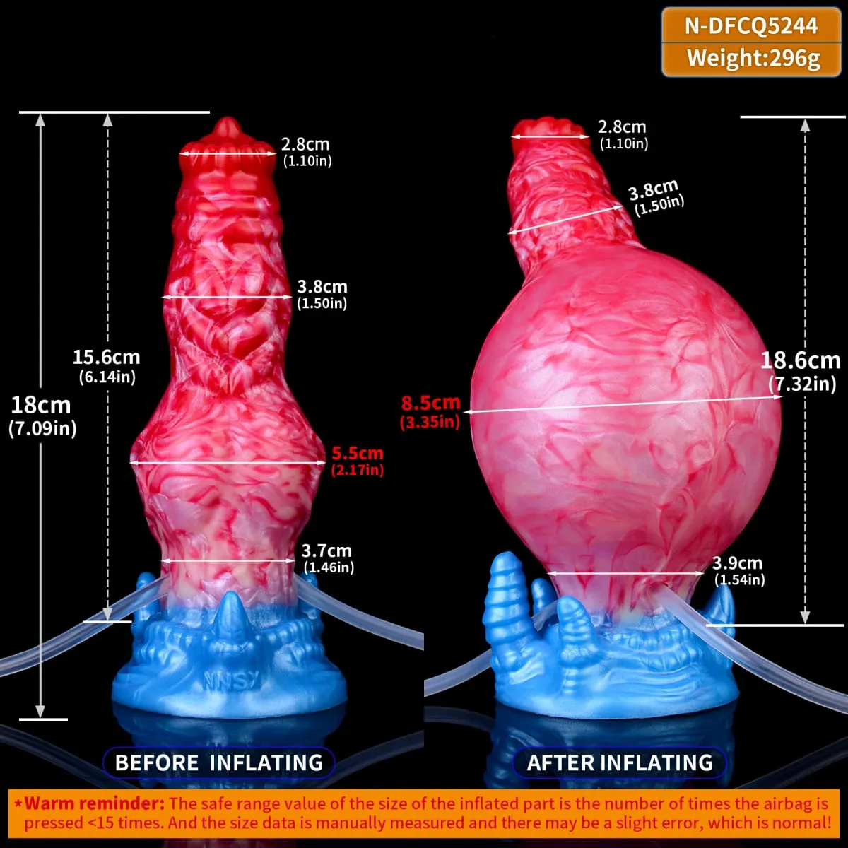 Enorme nó esguichando-dildo inflável com forte otário silicone inflat anal plug trainer iniciante brinquedos sexuais para mulheres homens