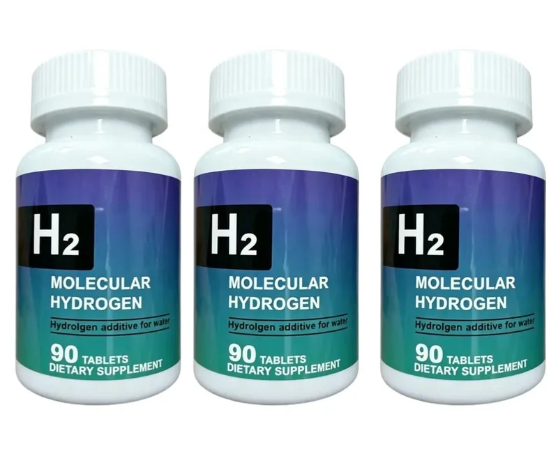 Comprimidos de água de hidrogênio, aditivo de água molecular de hidrogênio H2 de 90 contagens com magnésio para suporte diário de hidratação