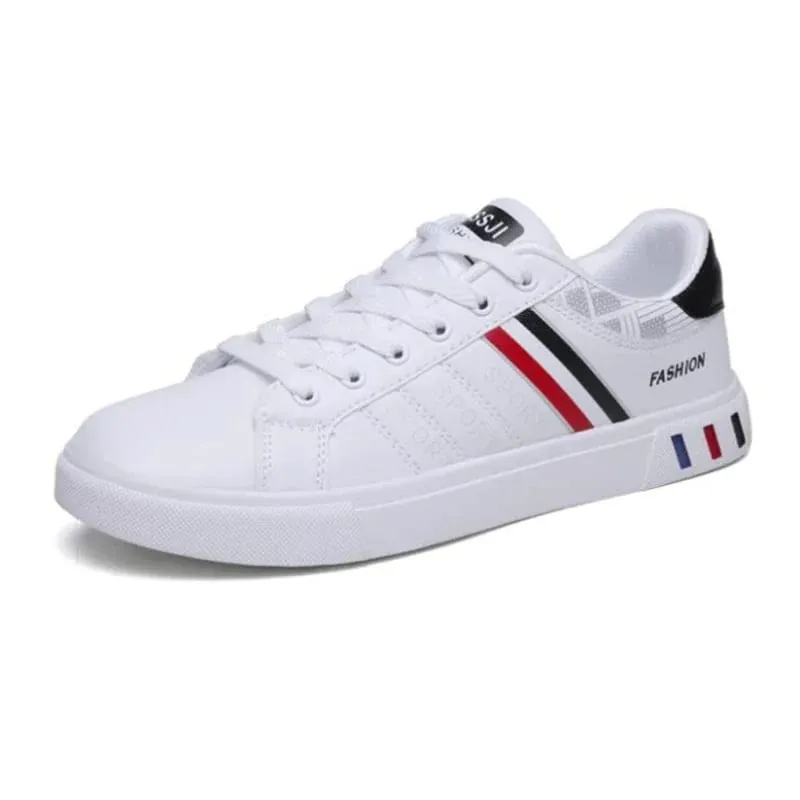 Moda tênis masculino vulcanizar sapatos grossos planos confortáveis ​​primavera outono plataforma sapatos masculinos esportes casuais sapatos brancos 2025
