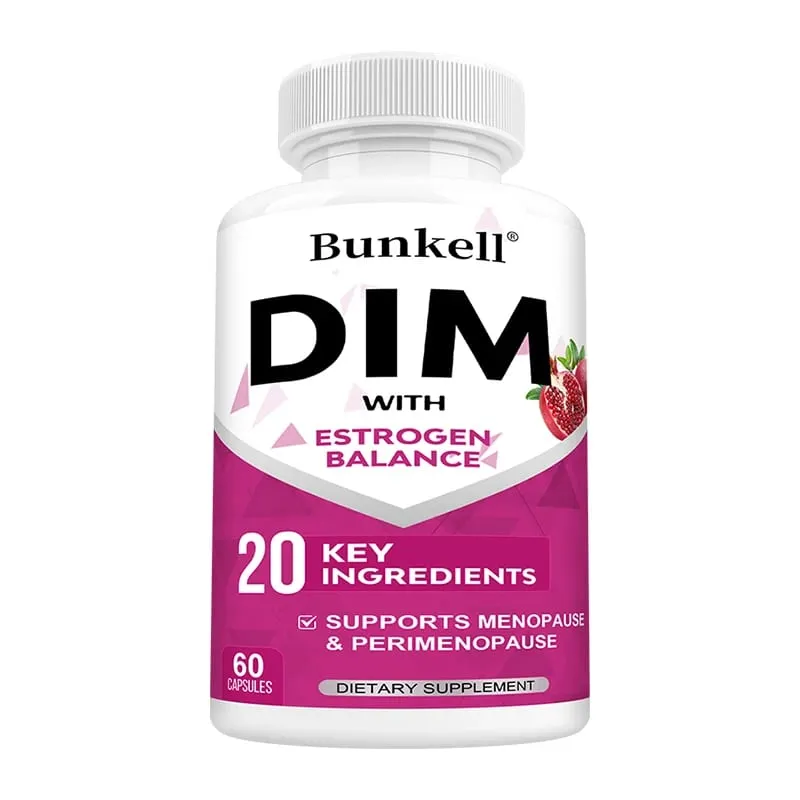 Suplemento DIM Cápsulas de 150mg com Extrato de Pimenta Preta Nutrição Natural de Plantas para o Equilíbrio Diário do Bem-Estar Corporal para Mulheres