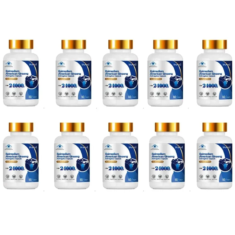 Suplemento de força extra com extrato de epimedium e panax ginseng Suplemento masculino que melhora os níveis de energia masculina — image 10