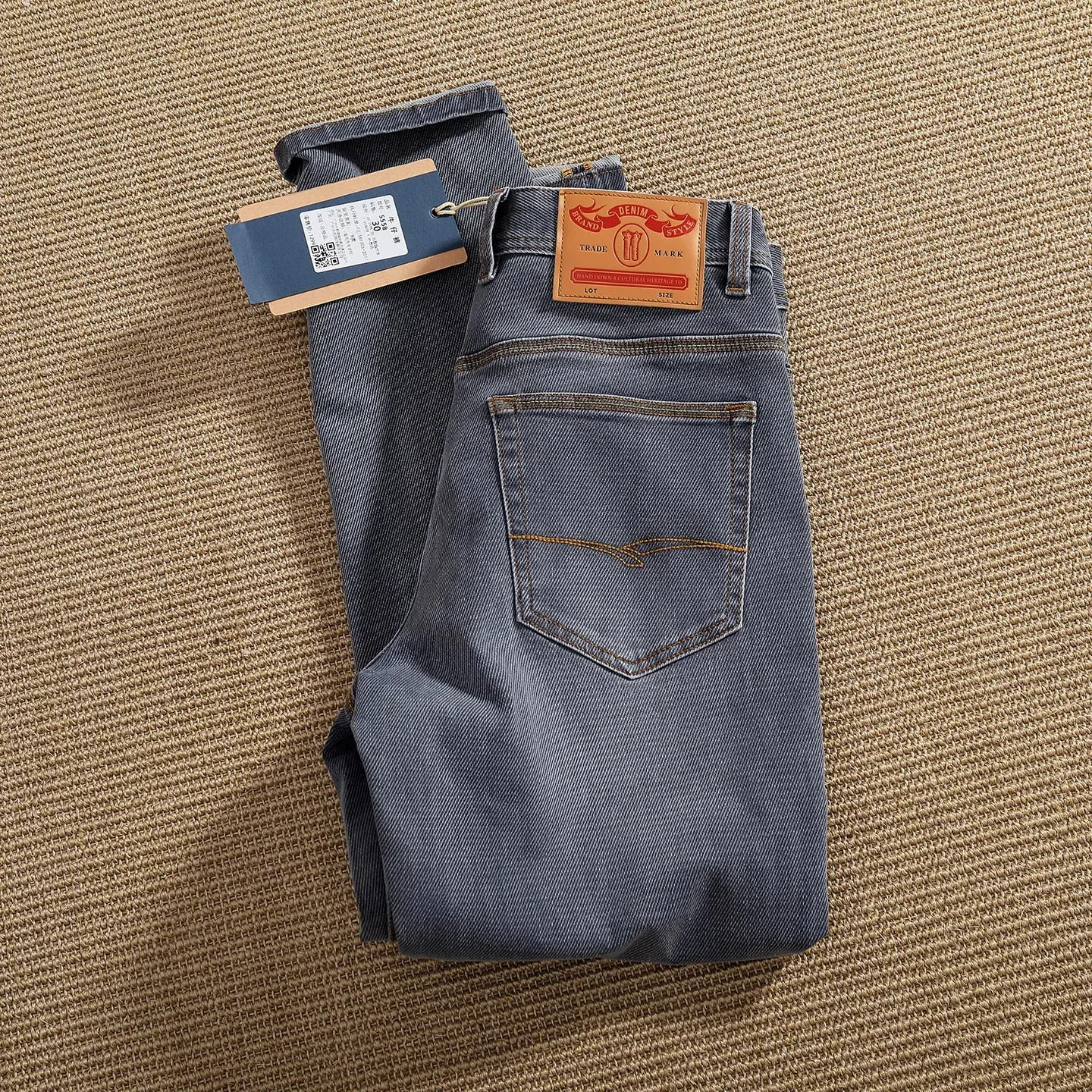 2026 outono novo americano retro resistente ao desgaste estiramento vários bolsos jeans moda masculina lavado calças cônicas retas
