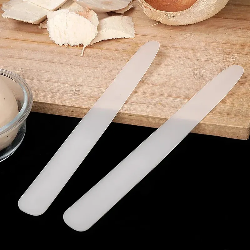 1/2 pçs remoção de carne de coco faca macia plástico abridor de ferramenta de coco conveniente resistente alça longa abridor de coco gadgets de cozinha