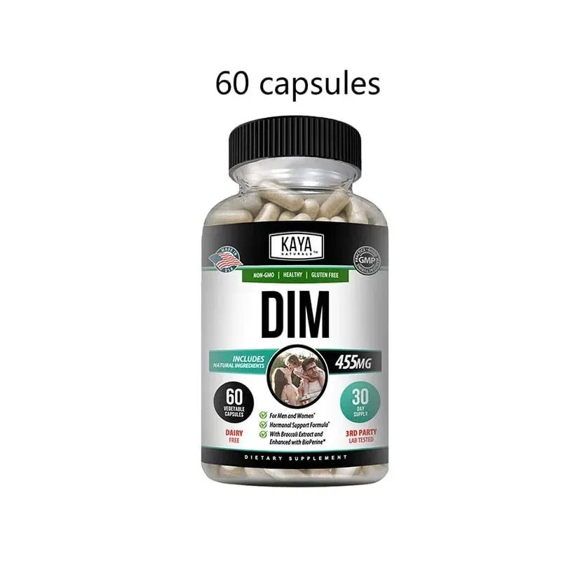 DIM Capsules - DIM Supplement for Men and Women | Herbal Supplement for Hormone Balance Menopause and Prostate