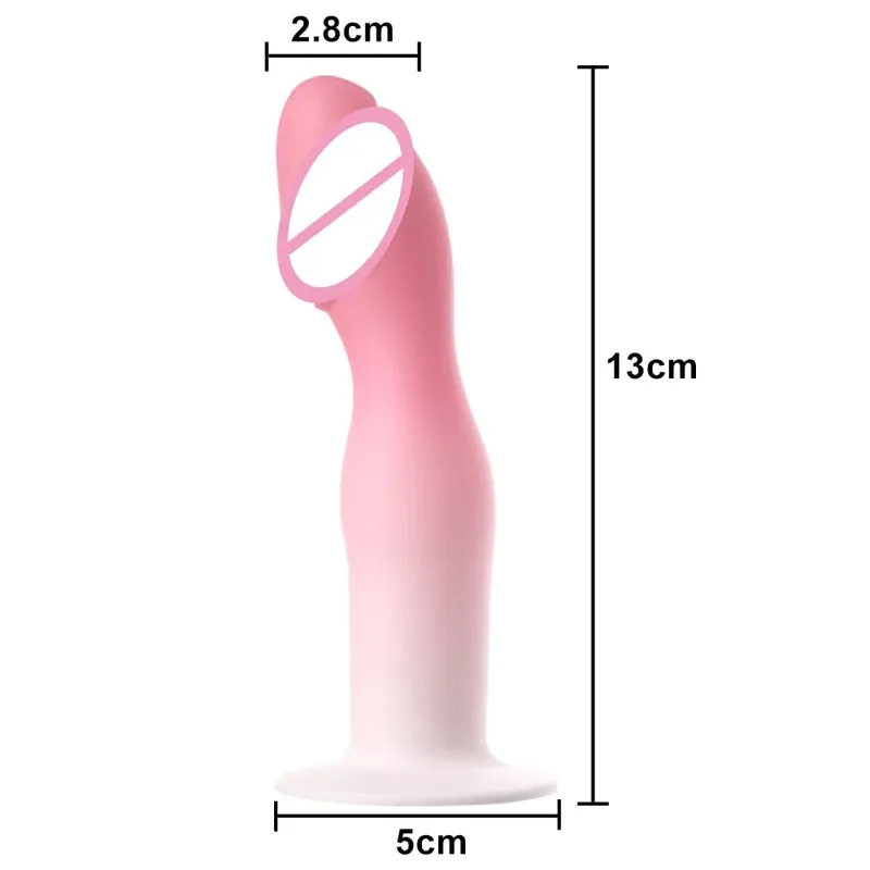 Vibrador de silicone líquido flexível para iniciante plugue anal massageador prosate ponto g ferramenta de massagem pessoal ventosa brinquedo sexual feminino