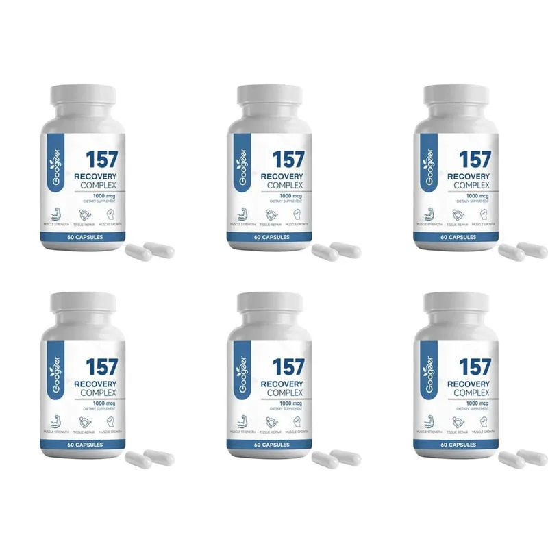 157 粒恢復複合膠囊，含 L-纈氨酸和 L-谷氨酰胺，用於恢復支持肌肉生長氨基混合物 1000 微克 60 粒膠囊