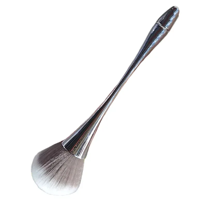 Pincéis de maquiagem profissional, pó de ouro rosado, blush, cabelo macio, limpador de pó grande para unhas, ferramenta de beleza cosmética para manicure