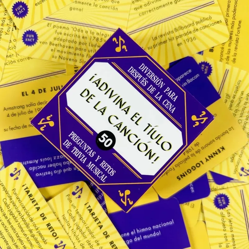 Cartões de jogo de tamanho mini espanhol de 5,5x5,5cm "Nomeie essa palavra!" Jogo de cartas de 50 peças, jogo de cartas para reunião de família, jogo de acampamento