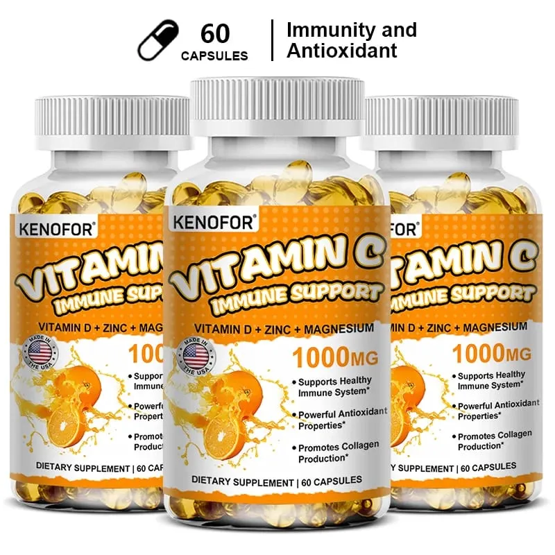 維生素 C 膠囊 抗氧化 支持免疫系統 細胞能量產生 皮膚美白和膠原蛋白合成