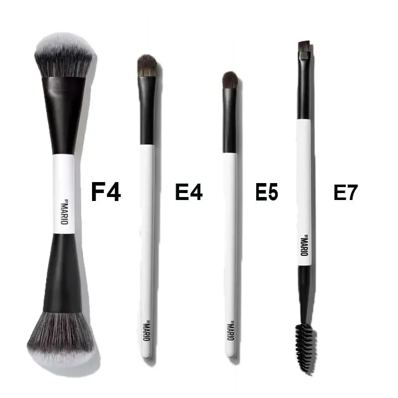 Kit de pincéis de cerdas macias para blush e iluminador, ferramentas cosméticas faciais impecáveis ​​e macias, F1 F2 F3 F4 Pro, pincéis de maquiagem para mistura facial