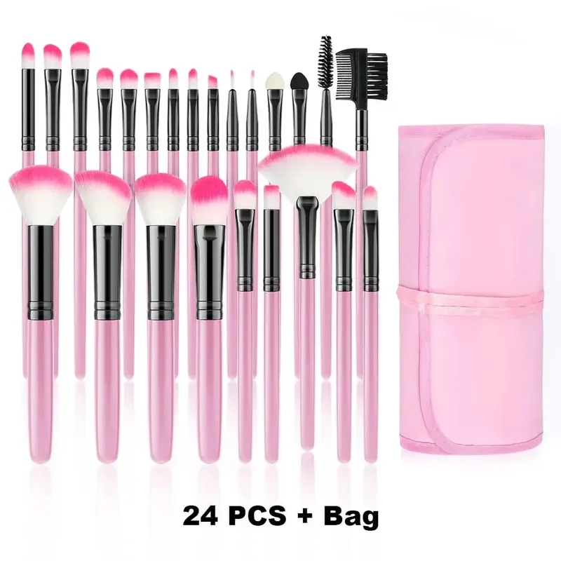 Conjunto de pincéis de maquiagem, 10/32 peças, pó macio, base, contorno, blush, corretivo, sombra, iluminador, ferramenta de beleza