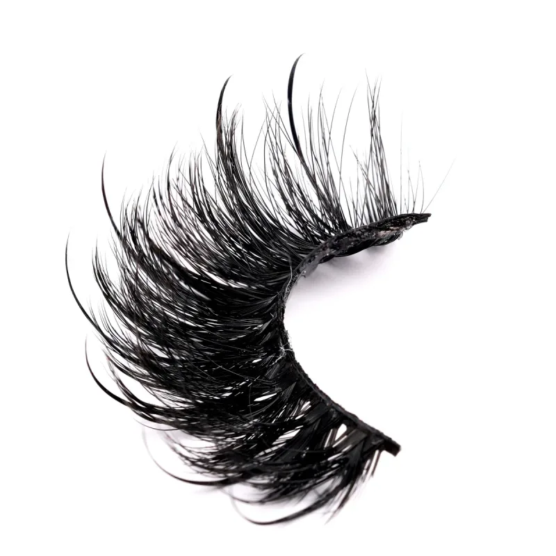 Wet Lash Spikes Volume Fluffy Full Strip Lashes Makeup Accessories Faux Mink Eye Lashes Vendor Wet Manga Lashes False Eyelashes