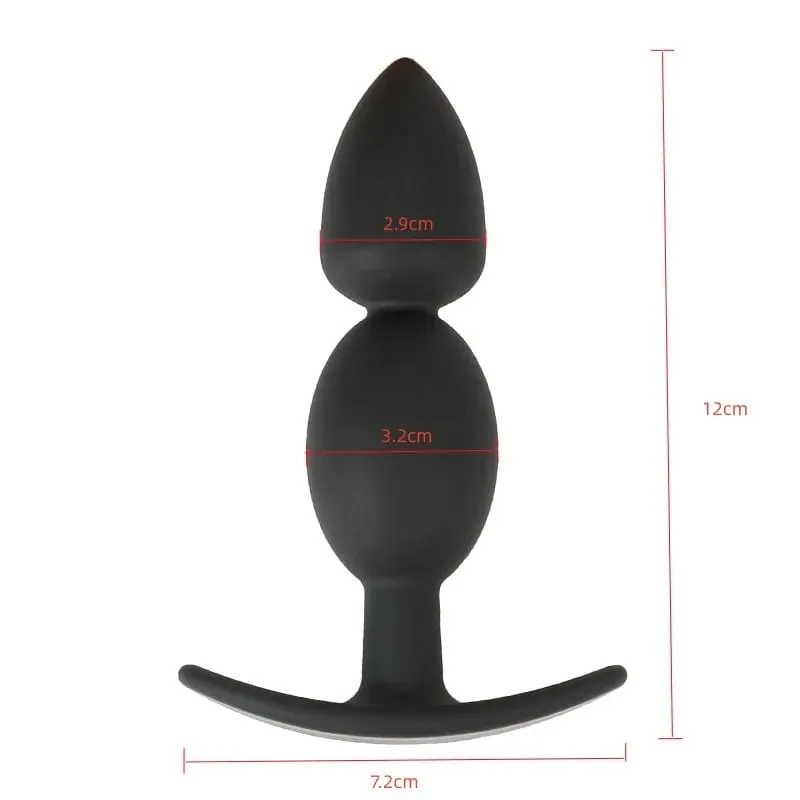 Silicone wearable anal plug anal contas vibrador butt plug massageador de próstata para iniciantes adultos experientes brinquedos sexuais dilatador anal
