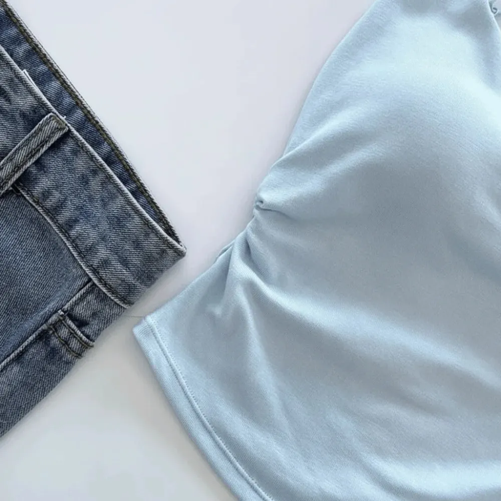 Simples sem mangas suspender colete fino com copos acolchoados camisola roupa interior curto colete atividades esportivas