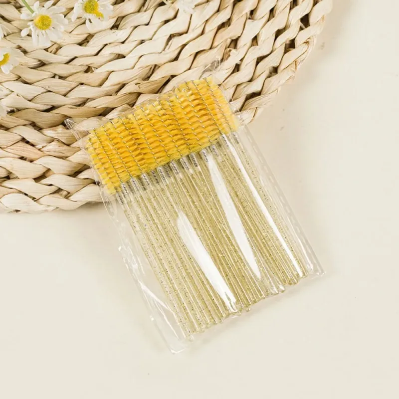 50-100PCS Crystal Eyelash Brush Combs Professional Eye Lash Extension Mascara Wands Makeup Beauty Tool for Eyelashes