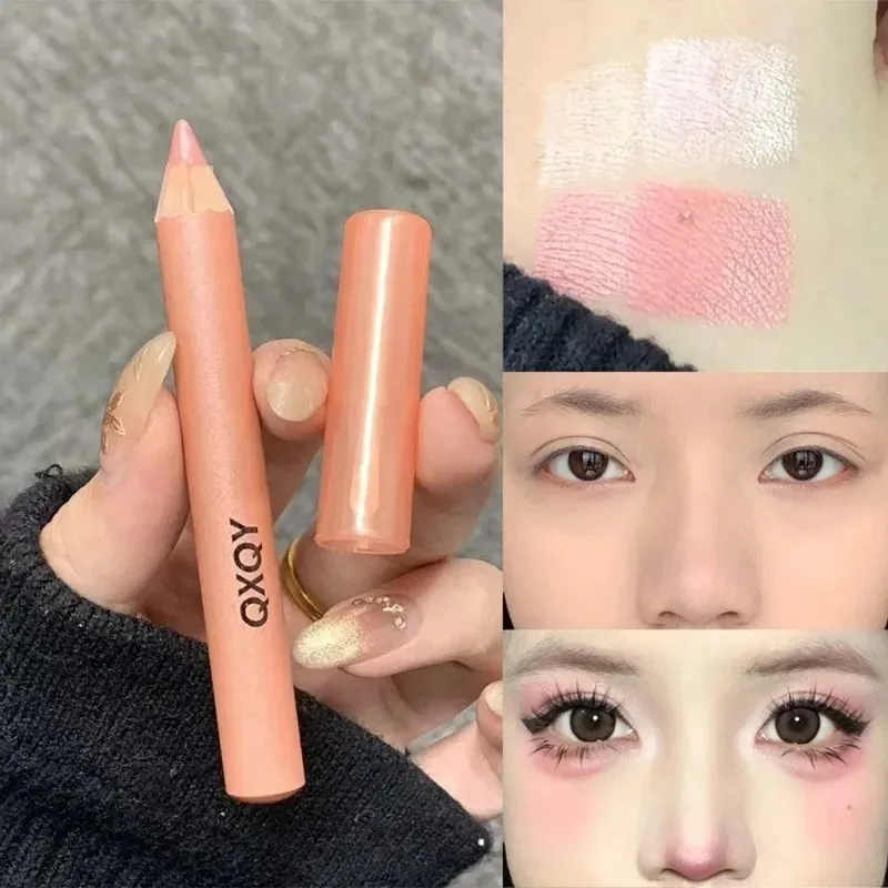 Caneta brilhante para os olhos, caneta iluminadora 3d sob os olhos, à prova d'água, de longa duração, multiuso, delineador, maquiagem brilhante