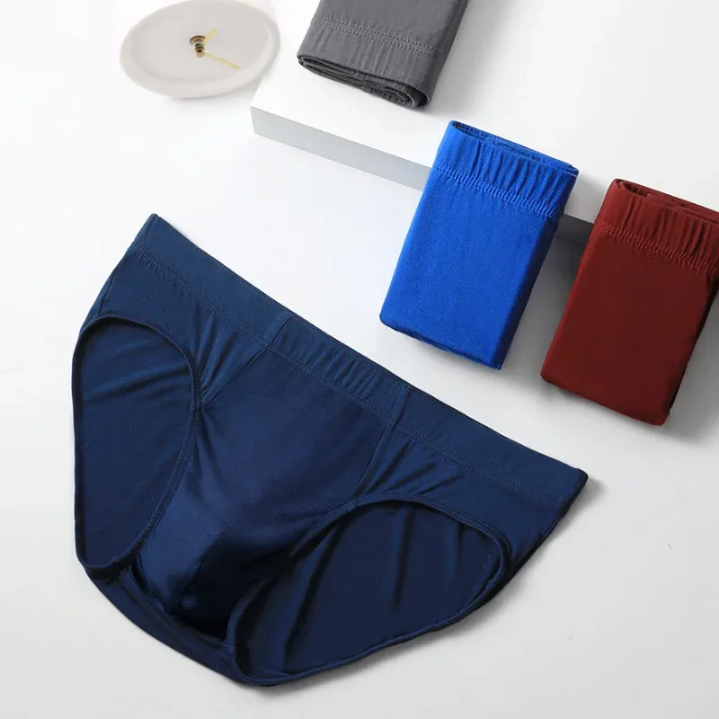 Roupa íntima masculina, cuecas masculinas, cuecas modais finas de verão, charme sexual, shorts respiráveis de cintura baixa masculina de tamanho grande — image 7