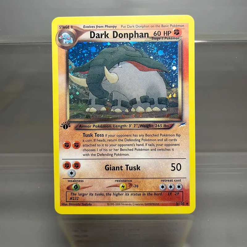 Neo destino charizard ptcg cartão de coleção única 1ª edição 1996 tyranitar gengar cartão pkm cartões proxy brinquedos presentes