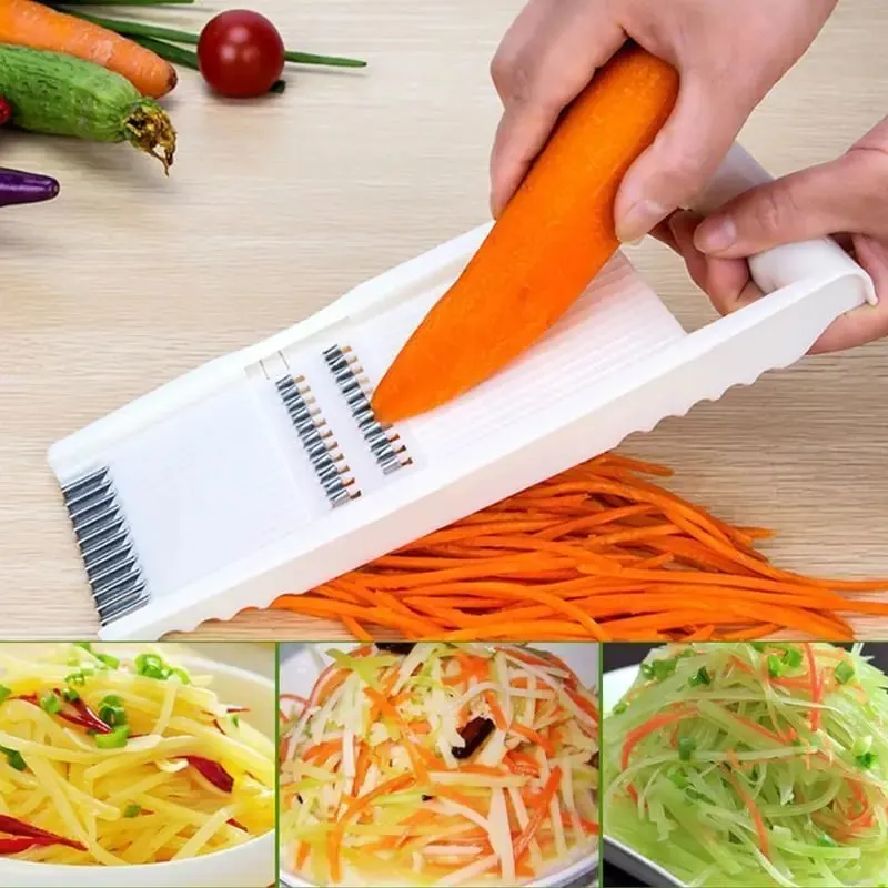 Ralador de cenoura multifuncional, corte de vegetais, plaina de fio de frutas, descascador portátil, ralador de batata, fatiador, ferramentas de cozinha