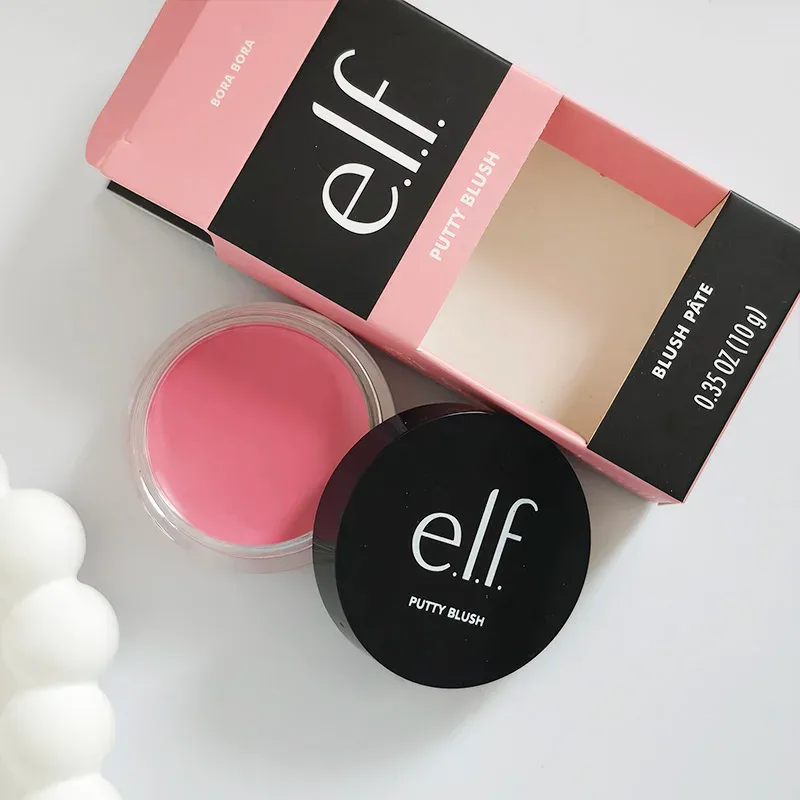 Promoção Especial Novo elf bubblegum-cereja manga-melancia hidratante duradouro brilho labial bálsamo labial e 8 cores creme blush cosméticos de marca