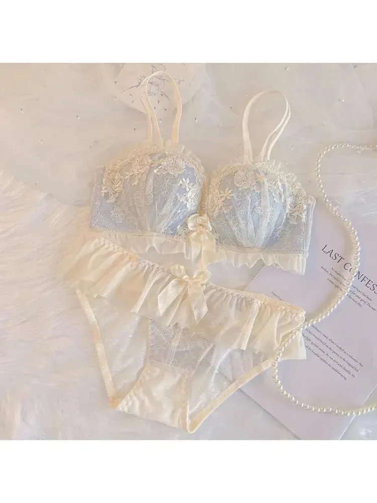 Sutiã push up sem fio para seios pequenos, sutiã de renda anti flacidez, lingerie não acolchoada para melhorar e levantar sutiãs confortáveis
