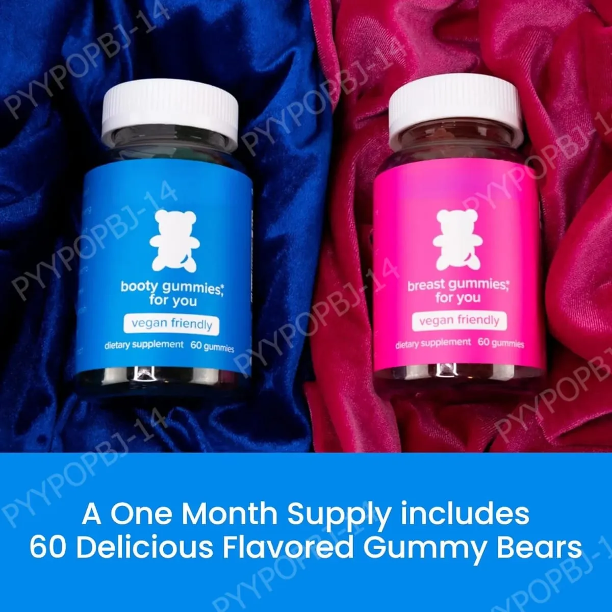 Top&Peach Support Combo Pack Gomas multivitamínicas para mulheres inclui extratos de ervas e vitaminas essenciais sem glúten 60 contagens