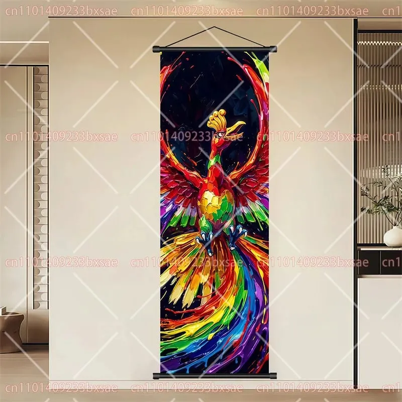 Pokémon anime hd rolagem pintura eevee pikachu suicune charizard mewtwo fundo arte da parede decoração cartaz presente das crianças
