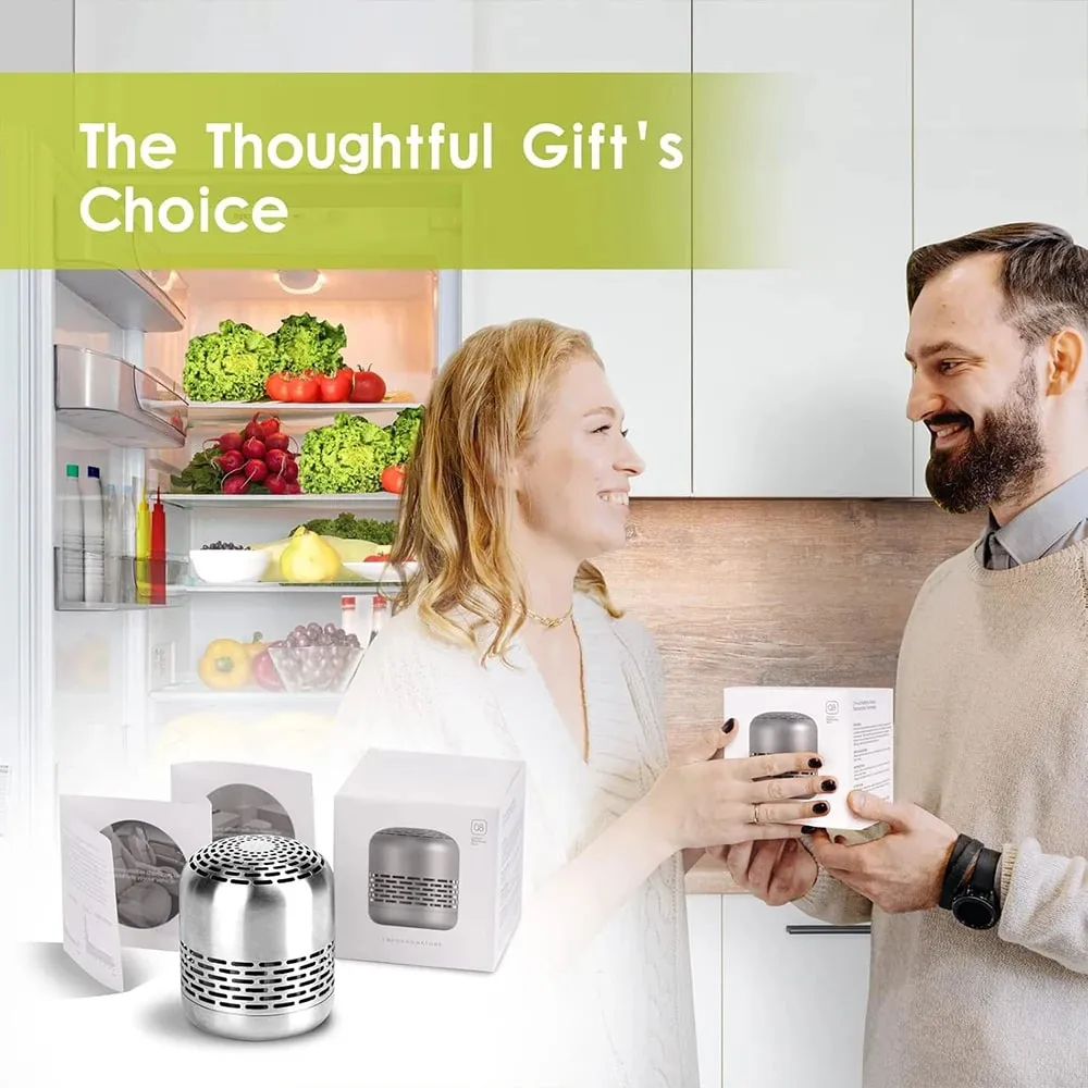 Refrigerator Deodorizer Lasts for 10 Years Refrigerator Odor Eliminator Fridge Deodorizer More Effective Than Baking Soda Bamboo
