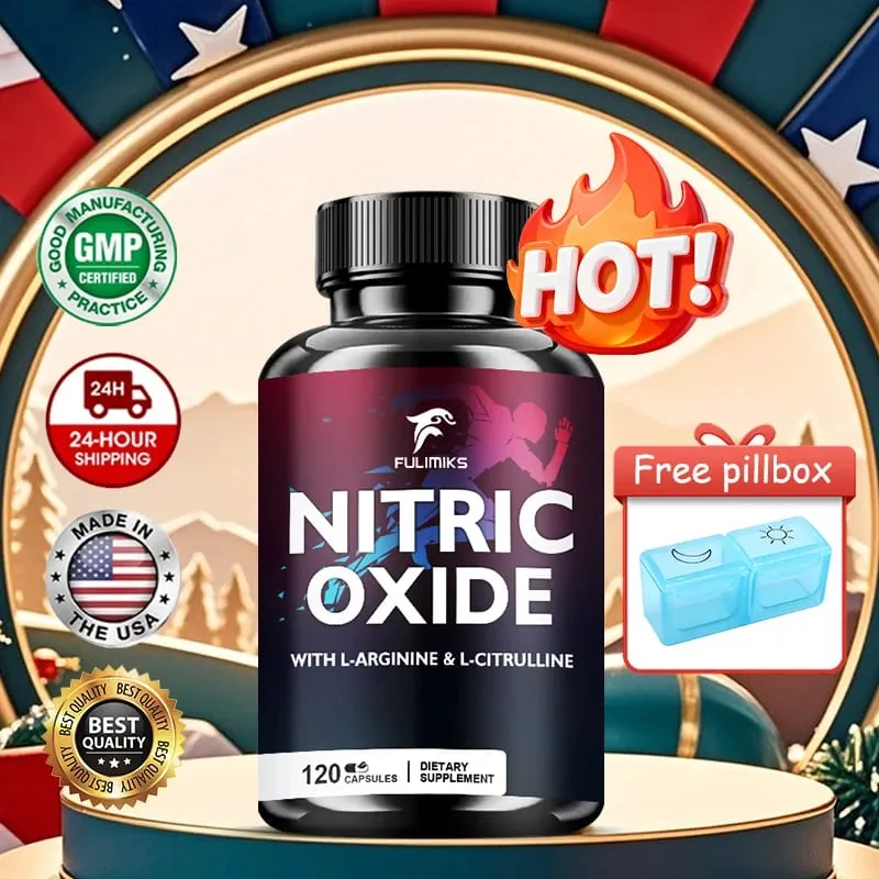 Poderoso suplemento de óxido nítrico - Suporte muscular premium Booster de óxido nítrico - Energia natural e suporte à saúde do coração — image 2