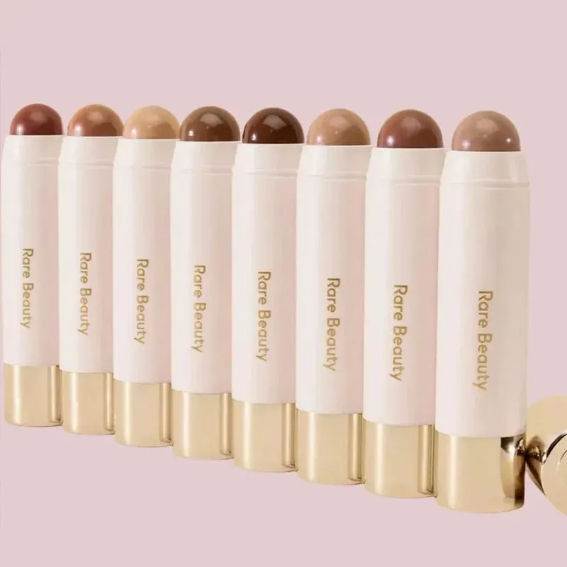 Barra de sombra bronzeadora de beleza rara, lado brilhante, bronze frio, tom cinza, bastão de contorno, suave, duradouro, à prova d'água, maquiagem facial, cosméticos