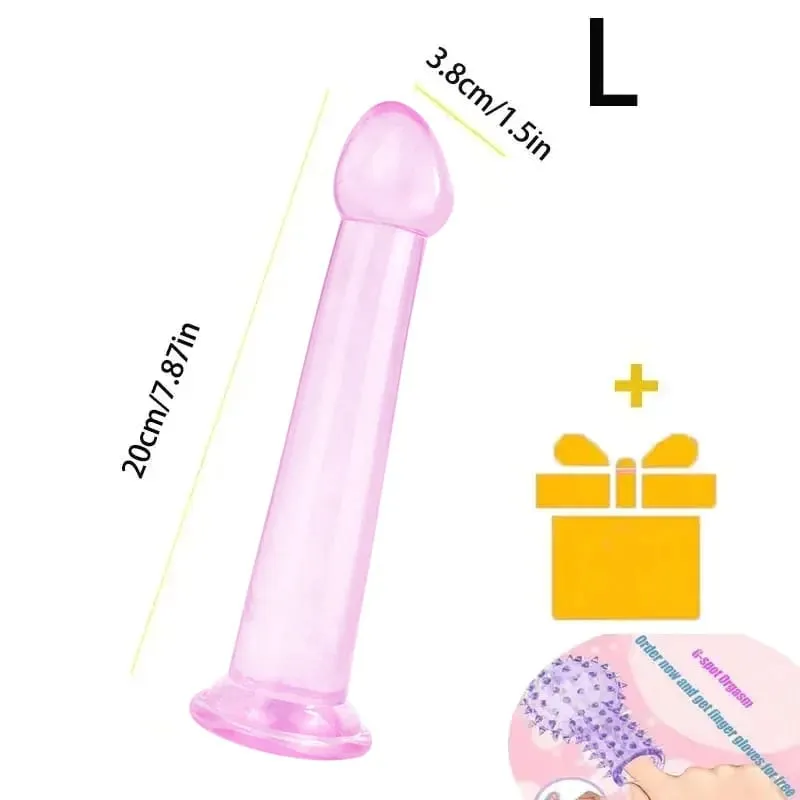 Transparente realista vibrador forte ventosa sem vibrador feminino masturbador anal realista pau brinquedos sexuais para mulher sex shop 18