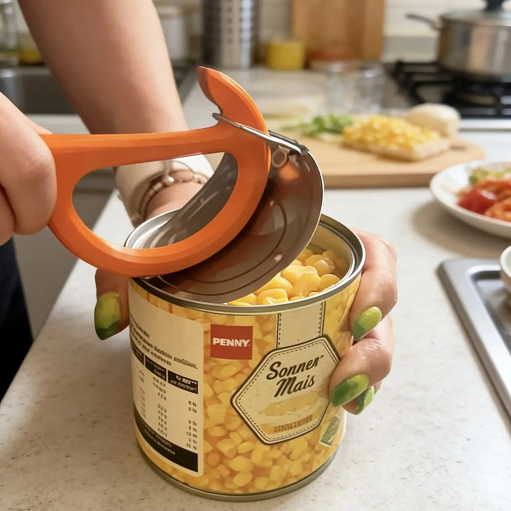 2PC Manual Can Opener with Non-Slip Handle