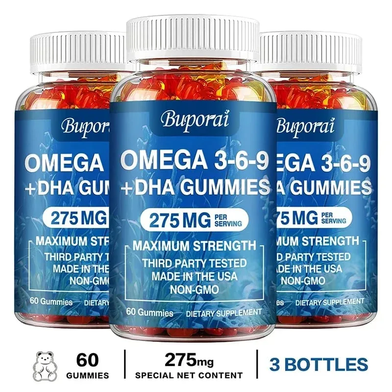 Omega 3 6 9 + DHA 軟糖 - 大腦健康 增強注意力 記憶力 改善血液循環 眼睛支持