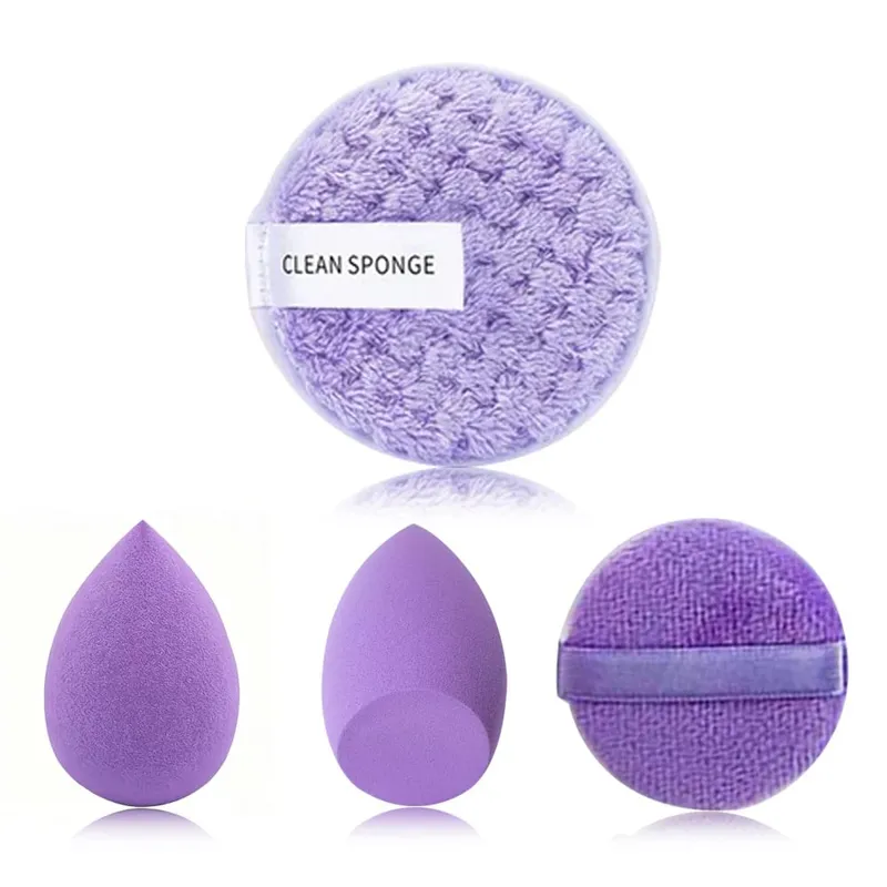 20/40Pcs Makeup Brushes and Sponges Set Brown Makeup Puff Beauty Egg Headband Wristband Remover Kit Makeup Tool Gift