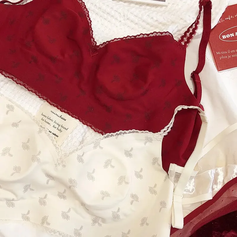 Autumn Winter Warm Velvet Trackless Bra Set Comfortable Wireless Lightweight Comfortable Lingerie For Women Sexy Underwear Sets