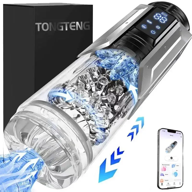 Stroker masturbador masculino automático com 7 impulsos rotativos lambendo adulto bolso buceta masculino brinquedo sexual boquete máquina de sexo