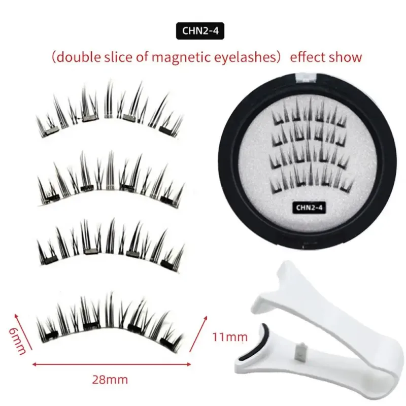 Novo kit de cílios magnéticos 3d efeito natural cílios magnéticos reutilizáveis ​​maquiagem dos olhos cílios postiços beleza suprimentos