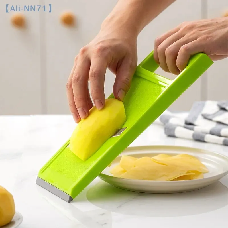 【NN71】Cortador de vegetais multifuncional com fatiador de mandolina de aço, descascador de batata, cenoura, ralador de queijo, acessórios de cozinha, ferramentas