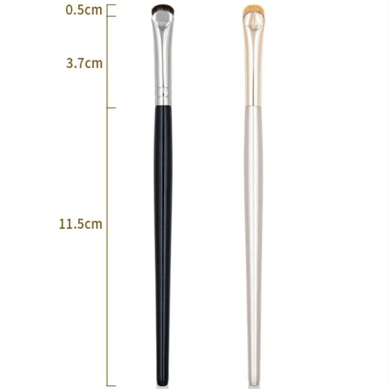 Novo 2 pçs pincéis de maquiagem delineador curvo ferramentas de manchas de maquiagem de olhos precisão macia escova de sombra fino pequeno olho ferramentas cosméticas