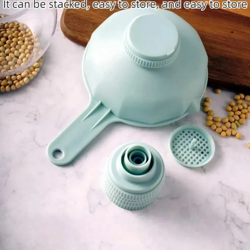 Funil prático de grande diâmetro, seis em um, funil de plástico multifuncional, funil para fazer compotas, suprimentos de cozinha e pequenas ferramentas — image 6