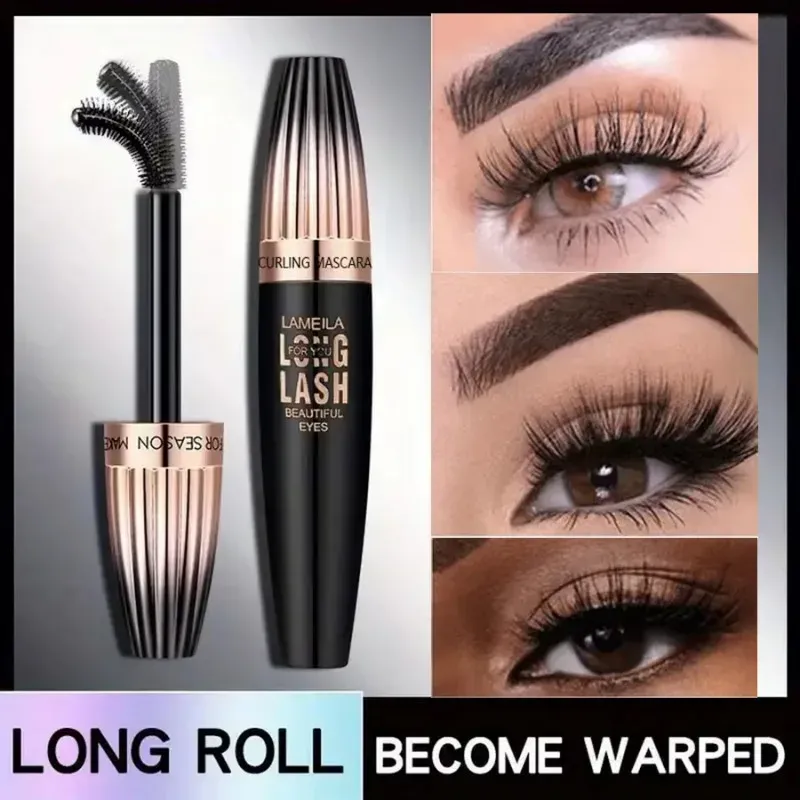 Rímel 4d à prova d'água, espesso, longo, à prova de manchas, criptografado, de longa duração, ondulação, grandes ferramentas de maquiagem para os olhos
