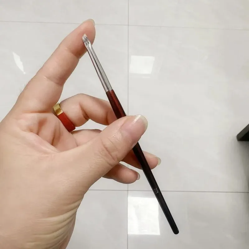 Pincéis de maquiagem para base com contornos, 1 peça, 101, base líquida, corretivo, pincel de maquiagem, cabo de madeira vermelha, ferramentas cosméticas 506 — image 14