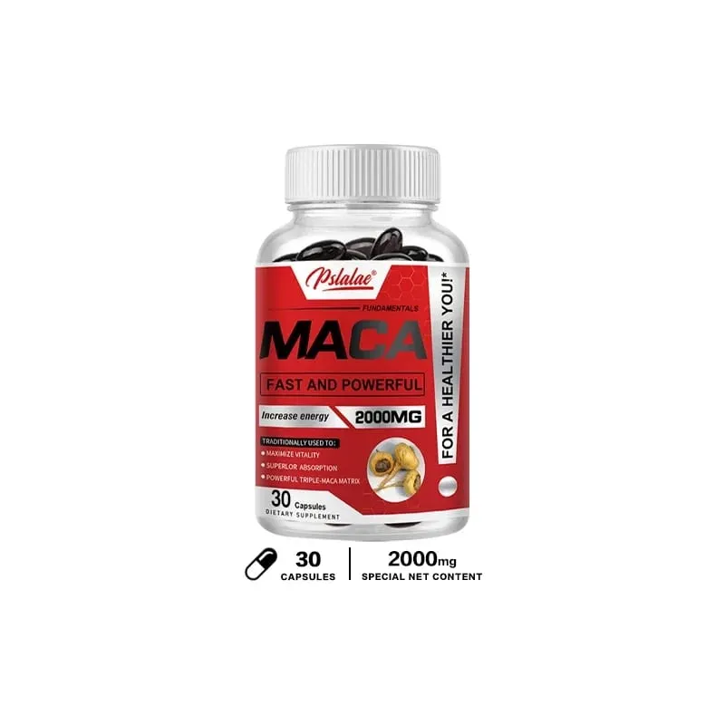 Cápsulas de raiz de maca - aumentam a resistência e a força para maximizar a vitalidade e melhorar o desempenho da massa muscular — image 8
